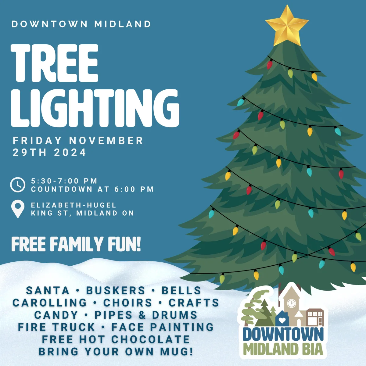 Tree Lighting Celebration Nov 29, 2024