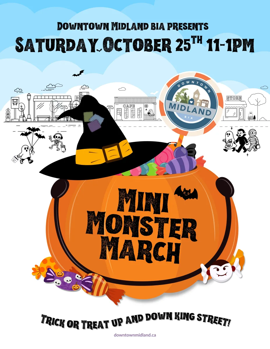 Downtown Midland Mini Monster March. Saturday October 25th 11 to 1
