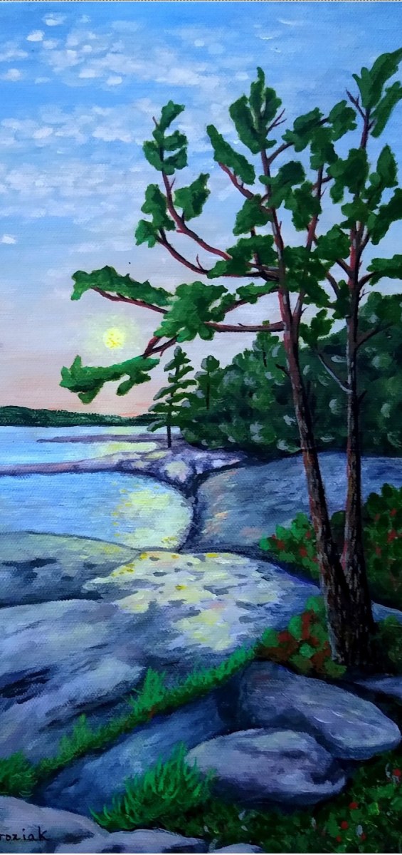 Artwork Summer Sunset Killbear, Frieda Ambroziak