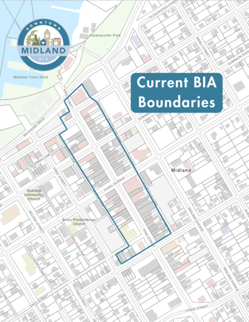 Current Downtown Midland BIA Boundary